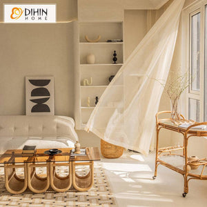 DIHIN HOME European Luxury Window Screening,Grommet Window Sheer Curtain for Living Room ,52x63-inch,1 Panel Roman Shades Curtains Window Blinds custom curtains blackout curtains curtains for living room sheer curtains curtain fabric linen curtains kitchen curtains velvet curtains pinch pleat curtains bay window curtains outdoor curtains pleated curtains floral curtains dining room curtains kitchen valances drapes for bedroom patio curtains nursery curtains grommet curtains