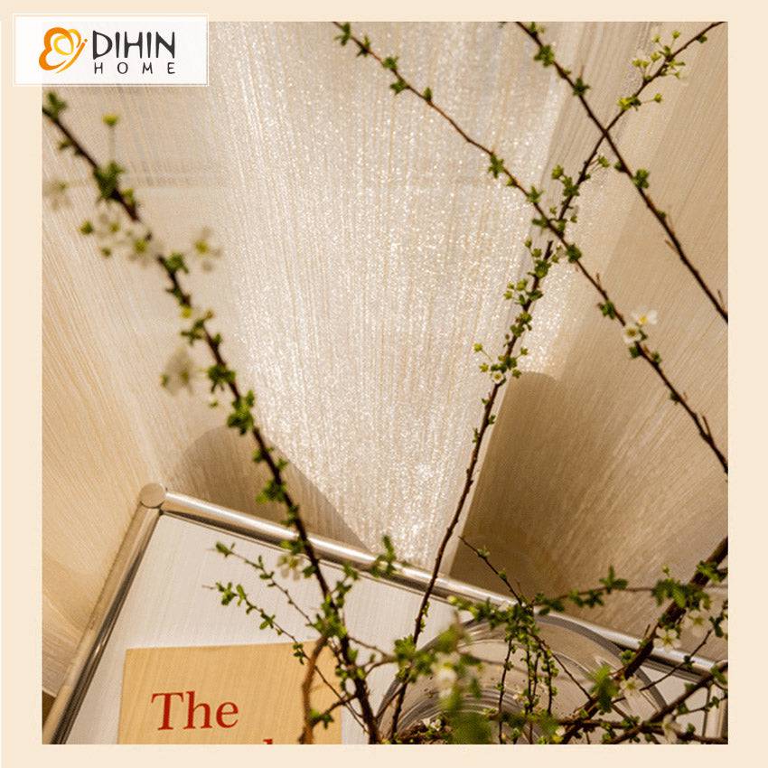 DIHIN HOME European Luxury Window Screening,Grommet Window Sheer Curtain for Living Room ,52x63-inch,1 Panel Roman Shades Curtains Window Blinds custom curtains blackout curtains curtains for living room sheer curtains curtain fabric linen curtains kitchen curtains velvet curtains pinch pleat curtains bay window curtains outdoor curtains pleated curtains floral curtains dining room curtains kitchen valances drapes for bedroom patio curtains nursery curtains grommet curtains