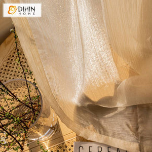 DIHIN HOME European Luxury Window Screening,Grommet Window Sheer Curtain for Living Room ,52x63-inch,1 Panel Roman Shades Curtains Window Blinds custom curtains blackout curtains curtains for living room sheer curtains curtain fabric linen curtains kitchen curtains velvet curtains pinch pleat curtains bay window curtains outdoor curtains pleated curtains floral curtains dining room curtains kitchen valances drapes for bedroom patio curtains nursery curtains grommet curtains