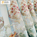 DIHIN HOME European New Embroidered Customized Luxury Valance ,Blackout Curtains Grommet Window Curtain for Living Room ,52x84-inch,1 Panel Roman Shades Curtains Window Blinds custom curtains blackout curtains curtains for living room sheer curtains curtain fabric linen curtains kitchen curtains velvet curtains pinch pleat curtains bay window curtains outdoor curtains pleated curtains floral curtains dining room curtains kitchen valances drapes for bedroom patio curtains nursery curtains grommet curtains