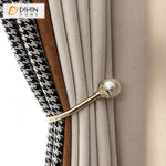 DIHIN HOME European Nordic Houndstooth Stitching Curtains,Grommet Window Curtain for Living Room ,52x63-inch,1 Panel Roman Shades Curtains Window Blinds custom curtains blackout curtains curtains for living room sheer curtains curtain fabric linen curtains kitchen curtains velvet curtains pinch pleat curtains bay window curtains outdoor curtains pleated curtains floral curtains dining room curtains kitchen valances drapes for bedroom patio curtains nursery curtains grommet curtains