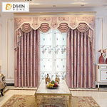 DIHIN HOME European Pink Color Thick Fabic Embroidered Valance ,Blackout Curtains Grommet Window Curtain for Living Room ,52x84-inch,1 Panel Roman Shades Curtains Window Blinds custom curtains blackout curtains curtains for living room sheer curtains curtain fabric linen curtains kitchen curtains velvet curtains pinch pleat curtains bay window curtains outdoor curtains pleated curtains floral curtains dining room curtains kitchen valances drapes for bedroom patio curtains nursery curtains grommet curtains
