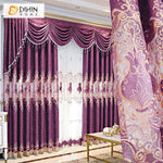 DIHIN HOME European Purple Color Customized Valance ,Blackout Curtains Grommet Window Curtain for Living Room ,52x84-inch,1 Panel Roman Shades Curtains Window Blinds custom curtains blackout curtains curtains for living room sheer curtains curtain fabric linen curtains kitchen curtains velvet curtains pinch pleat curtains bay window curtains outdoor curtains pleated curtains floral curtains dining room curtains kitchen valances drapes for bedroom patio curtains nursery curtains grommet curtains