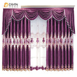 DIHIN HOME European Purple Color Customized Valance ,Blackout Curtains Grommet Window Curtain for Living Room ,52x84-inch,1 Panel Roman Shades Curtains Window Blinds custom curtains blackout curtains curtains for living room sheer curtains curtain fabric linen curtains kitchen curtains velvet curtains pinch pleat curtains bay window curtains outdoor curtains pleated curtains floral curtains dining room curtains kitchen valances drapes for bedroom patio curtains nursery curtains grommet curtains