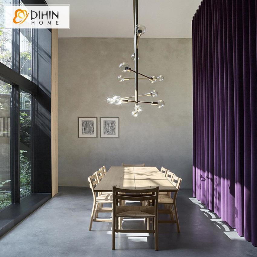 DIHIN HOME European Purple Italian Velvet Cloth Luxury Curtains,Blackout Grommet Window Curtain for Living Room ,52x63-inch,1 Panel Roman Shades Curtains Window Blinds custom curtains blackout curtains curtains for living room sheer curtains curtain fabric linen curtains kitchen curtains velvet curtains pinch pleat curtains bay window curtains outdoor curtains pleated curtains floral curtains dining room curtains kitchen valances drapes for bedroom patio curtains nursery curtains grommet curtains