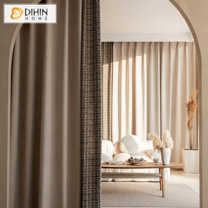 DIHIN HOME European Retro Abstract Curtains,Blackout Grommet Window Curtain for Living Room ,52x63-inch,1 Panel Roman Shades Curtains Window Blinds custom curtains blackout curtains curtains for living room sheer curtains curtain fabric linen curtains kitchen curtains velvet curtains pinch pleat curtains bay window curtains outdoor curtains pleated curtains floral curtains dining room curtains kitchen valances drapes for bedroom patio curtains nursery curtains grommet curtains