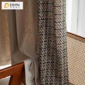 DIHIN HOME European Retro Abstract Curtains,Blackout Grommet Window Curtain for Living Room ,52x63-inch,1 Panel Roman Shades Curtains Window Blinds custom curtains blackout curtains curtains for living room sheer curtains curtain fabric linen curtains kitchen curtains velvet curtains pinch pleat curtains bay window curtains outdoor curtains pleated curtains floral curtains dining room curtains kitchen valances drapes for bedroom patio curtains nursery curtains grommet curtains