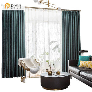 DIHIN HOME European Retro High-precision Small Lines Jacquard Curtain,Blackout Curtains Grommet Window Curtain for Living Room ,52x63-inch,1 Panel Roman Shades Curtains Window Blinds custom curtains blackout curtains curtains for living room sheer curtains curtain fabric linen curtains kitchen curtains velvet curtains pinch pleat curtains bay window curtains outdoor curtains pleated curtains floral curtains dining room curtains kitchen valances drapes for bedroom patio curtains nursery curtains grommet curt