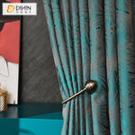 DIHIN HOME European Retro Jacquard,Blackout Grommet Window Curtain for Living Room ,52x63-inch,1 Panel Roman Shades Window Curtains Curtains Window Blinds Curtains Drapes linen drapery curtains and drapes windows drapes custom curtains blackout curtains curtains for living room window shades sheer curtains curtain fabric window treatments custom drapery