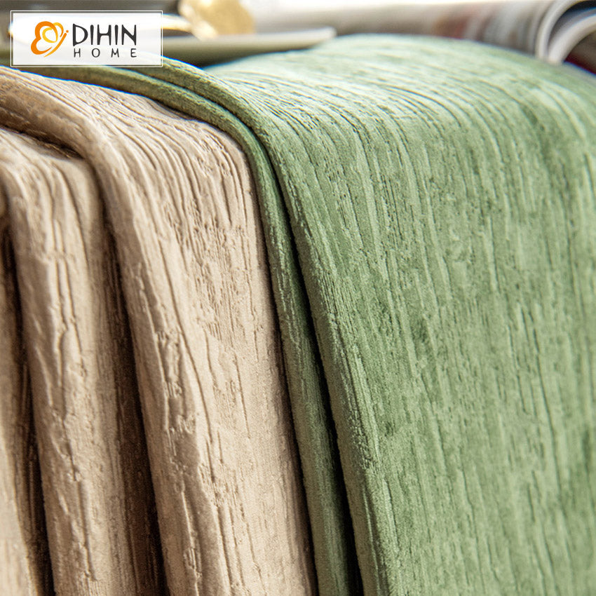 DIHIN HOME European Retro Thicken Coffee and Green Embossed,Blackout Curtains Grommet Window Curtain for Living Room ,52x63-inch,1 Panel Roman Shades Curtains Window Blinds custom curtains blackout curtains curtains for living room sheer curtains curtain fabric linen curtains kitchen curtains velvet curtains pinch pleat curtains bay window curtains outdoor curtains pleated curtains floral curtains dining room curtains kitchen valances drapes for bedroom patio curtains nursery curtains grommet curtains