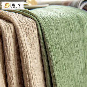 DIHIN HOME European Retro Thicken Coffee and Green Embossed,Blackout Curtains Grommet Window Curtain for Living Room ,52x63-inch,1 Panel Roman Shades Curtains Window Blinds custom curtains blackout curtains curtains for living room sheer curtains curtain fabric linen curtains kitchen curtains velvet curtains pinch pleat curtains bay window curtains outdoor curtains pleated curtains floral curtains dining room curtains kitchen valances drapes for bedroom patio curtains nursery curtains grommet curtains