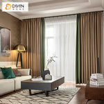 DIHIN HOME European Retro Thicken Coffee and Green Embossed,Blackout Curtains Grommet Window Curtain for Living Room ,52x63-inch,1 Panel Roman Shades Curtains Window Blinds custom curtains blackout curtains curtains for living room sheer curtains curtain fabric linen curtains kitchen curtains velvet curtains pinch pleat curtains bay window curtains outdoor curtains pleated curtains floral curtains dining room curtains kitchen valances drapes for bedroom patio curtains nursery curtains grommet curtains