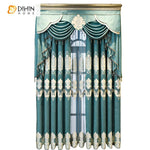 DIHIN HOME European Royal Luxury Style Valance Embroidered Curtain ,Blackout Curtains Grommet Window Curtain for Living Room ,52x84-inch,1 Panel Roman Shades Curtains Window Blinds custom curtains blackout curtains curtains for living room sheer curtains curtain fabric linen curtains kitchen curtains velvet curtains pinch pleat curtains bay window curtains outdoor curtains pleated curtains floral curtains dining room curtains kitchen valances drapes for bedroom patio curtains nursery curtains grommet curtai