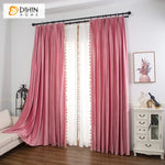 DIHIN HOME European Soft Pink Velvet Fabric,Blackout Grommet Window Curtain for Living Room ,52x63-inch,1 Panel Roman Shades Curtains Window Blinds custom curtains blackout curtains curtains for living room sheer curtains curtain fabric linen curtains kitchen curtains velvet curtains pinch pleat curtains bay window curtains outdoor curtains pleated curtains floral curtains dining room curtains kitchen valances drapes for bedroom patio curtains nursery curtains grommet curtains