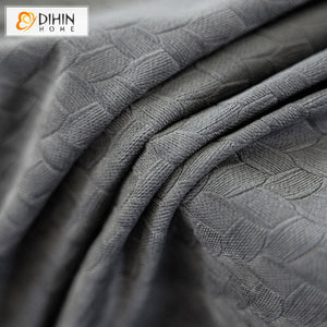DIHIN HOME European Style Gray Plaid Jacquard Curtains,Grommet Window Curtain for Living Room ,52x63-inch,1 Panel Roman Shades Curtains Window Blinds custom curtains blackout curtains curtains for living room sheer curtains curtain fabric linen curtains kitchen curtains velvet curtains pinch pleat curtains bay window curtains outdoor curtains pleated curtains floral curtains dining room curtains kitchen valances drapes for bedroom patio curtains nursery curtains grommet curtains