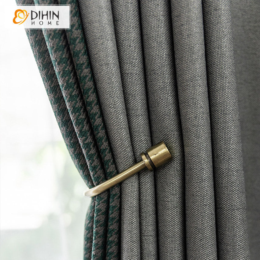 DIHIN HOME European Style Retro Stitching Curtains,Grommet Window Curtain for Living Room ,52x63-inch,1 Panel Roman Shades Curtains Window Blinds custom curtains blackout curtains curtains for living room sheer curtains curtain fabric linen curtains kitchen curtains velvet curtains pinch pleat curtains bay window curtains outdoor curtains pleated curtains floral curtains dining room curtains kitchen valances drapes for bedroom patio curtains nursery curtains grommet curtains