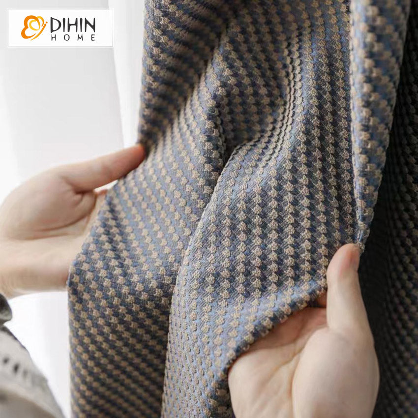 DIHIN HOME European Thickened Particle Jacquard,Blackout Grommet Window Curtain for Living Room ,52x63-inch,1 Panel Roman Shades Curtains Window Blinds custom curtains blackout curtains curtains for living room sheer curtains curtain fabric linen curtains kitchen curtains velvet curtains pinch pleat curtains bay window curtains outdoor curtains pleated curtains floral curtains dining room curtains kitchen valances drapes for bedroom patio curtains nursery curtains grommet curtains