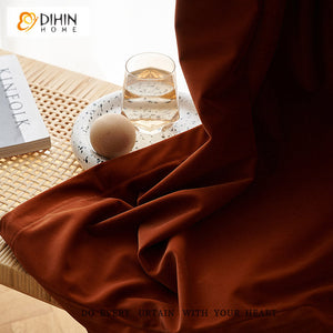 DIHIN HOME European Velvet Caramel Colour,Blackout Grommet Window Curtain for Living Room ,52x63-inch,1 Panel Roman Shades Curtains Window Blinds custom curtains blackout curtains curtains for living room sheer curtains curtain fabric linen curtains kitchen curtains velvet curtains pinch pleat curtains bay window curtains outdoor curtains pleated curtains floral curtains dining room curtains kitchen valances drapes for bedroom patio curtains nursery curtains grommet curtains