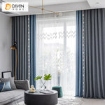 DIHIN HOME European Velvet Grey and Blue Color Curtains,Grommet Window Curtain for Living Room ,52x63-inch,1 Panel Roman Shades Curtains Window Blinds custom curtains blackout curtains curtains for living room sheer curtains curtain fabric linen curtains kitchen curtains velvet curtains pinch pleat curtains bay window curtains outdoor curtains pleated curtains floral curtains dining room curtains kitchen valances drapes for bedroom patio curtains nursery curtains grommet curtains