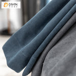 DIHIN HOME European Velvet Grey and Blue Color Curtains,Grommet Window Curtain for Living Room ,52x63-inch,1 Panel Roman Shades Curtains Window Blinds custom curtains blackout curtains curtains for living room sheer curtains curtain fabric linen curtains kitchen curtains velvet curtains pinch pleat curtains bay window curtains outdoor curtains pleated curtains floral curtains dining room curtains kitchen valances drapes for bedroom patio curtains nursery curtains grommet curtains