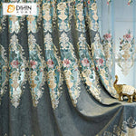 DIHIN HOME European Vintage Roral Luxury Embroidered Curtain Window Customized Valance ,Blackout Curtains Grommet Window Curtain for Living Room ,52x84-inch,1 Panel Roman Shades Curtains Window Blinds custom curtains blackout curtains curtains for living room sheer curtains curtain fabric linen curtains kitchen curtains velvet curtains pinch pleat curtains bay window curtains outdoor curtains pleated curtains floral curtains dining room curtains kitchen valances drapes for bedroom patio curtains nursery cur
