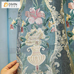 DIHIN HOME European Vintage Roral Luxury Embroidered Curtain Window Customized Valance ,Blackout Curtains Grommet Window Curtain for Living Room ,52x84-inch,1 Panel Roman Shades Curtains Window Blinds custom curtains blackout curtains curtains for living room sheer curtains curtain fabric linen curtains kitchen curtains velvet curtains pinch pleat curtains bay window curtains outdoor curtains pleated curtains floral curtains dining room curtains kitchen valances drapes for bedroom patio curtains nursery cur