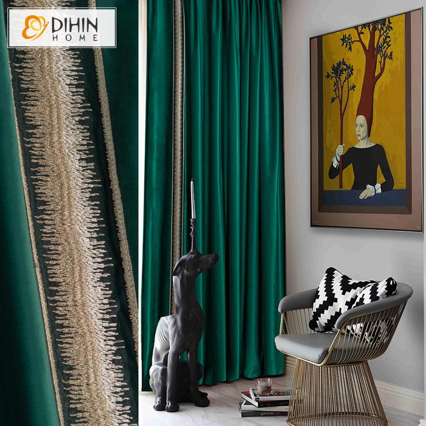 DIHIN HOME European Vintage Velvet Fabric Customized Curtains,Blackout Grommet Window Curtain for Living Room ,52x63-inch,1 Panel Roman Shades Curtains Window Blinds custom curtains blackout curtains curtains for living room sheer curtains curtain fabric linen curtains kitchen curtains velvet curtains pinch pleat curtains bay window curtains outdoor curtains pleated curtains floral curtains dining room curtains kitchen valances drapes for bedroom patio curtains nursery curtains grommet curtains
