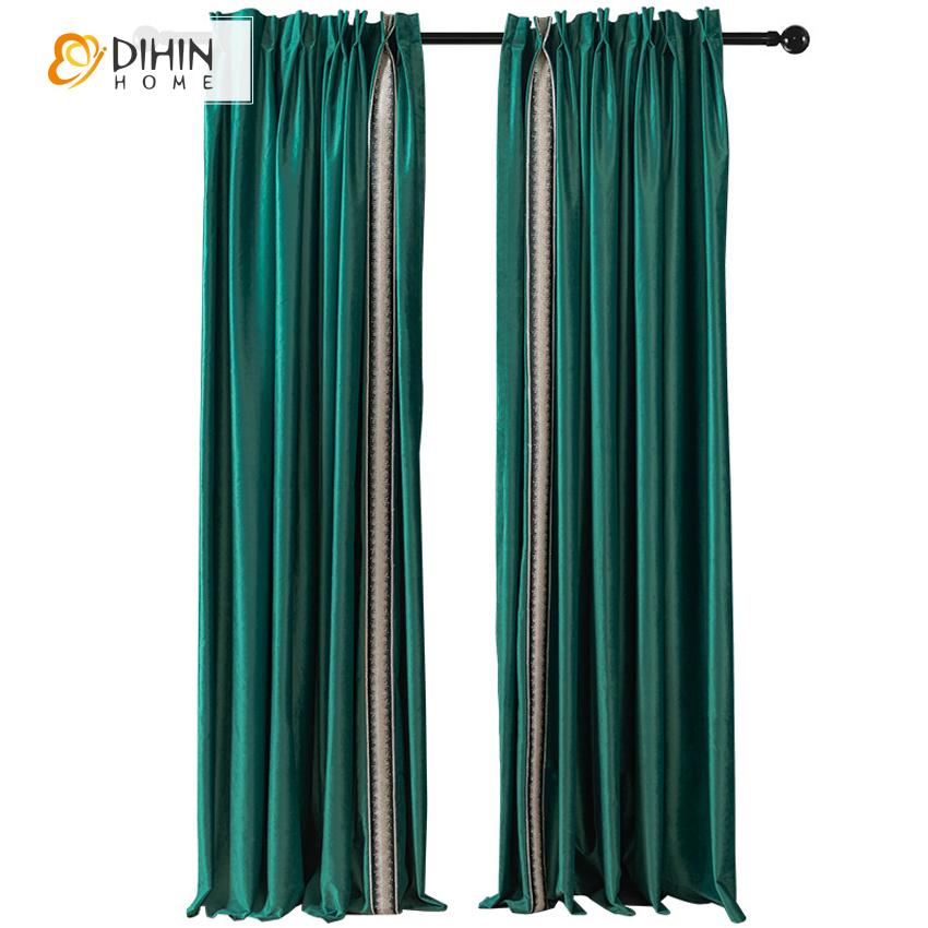 DIHIN HOME European Vintage Velvet Fabric Customized Curtains,Blackout Grommet Window Curtain for Living Room ,52x63-inch,1 Panel Roman Shades Curtains Window Blinds custom curtains blackout curtains curtains for living room sheer curtains curtain fabric linen curtains kitchen curtains velvet curtains pinch pleat curtains bay window curtains outdoor curtains pleated curtains floral curtains dining room curtains kitchen valances drapes for bedroom patio curtains nursery curtains grommet curtains