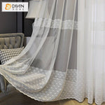 DIHIN HOME European White Geometric Sheer Curtain,Grommet Window Curtain for Living Room ,52x63-inch,1 Panel Roman Shades Curtains Window Blinds custom curtains blackout curtains curtains for living room sheer curtains curtain fabric linen curtains kitchen curtains velvet curtains pinch pleat curtains bay window curtains outdoor curtains pleated curtains floral curtains dining room curtains kitchen valances drapes for bedroom patio curtains nursery curtains grommet curtains