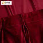 DIHIN HOME European Wine Red Velvet Fabric,Blackout Grommet Window Curtain for Living Room ,52x63-inch,1 Panel Roman Shades Curtains Window Blinds custom curtains blackout curtains curtains for living room sheer curtains curtain fabric linen curtains kitchen curtains velvet curtains pinch pleat curtains bay window curtains outdoor curtains pleated curtains floral curtains dining room curtains kitchen valances drapes for bedroom patio curtains nursery curtains grommet curtains