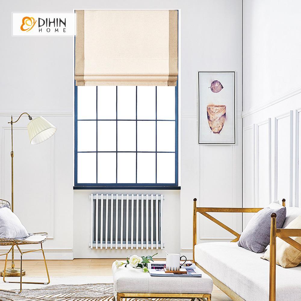 DIHIN HOME Exquisite Beige Printed Roman Shades ,Easy Install Washable Curtains ,Customized Window Curtain Drape, 24"W X 64"H Roman Shades Curtains Window Blinds custom curtains blackout curtains curtains for living room sheer curtains curtain fabric linen curtains kitchen curtains velvet curtains pinch pleat curtains bay window curtains outdoor curtains pleated curtains floral curtains dining room curtains kitchen valances drapes for bedroom patio curtains nursery curtains grommet curtains