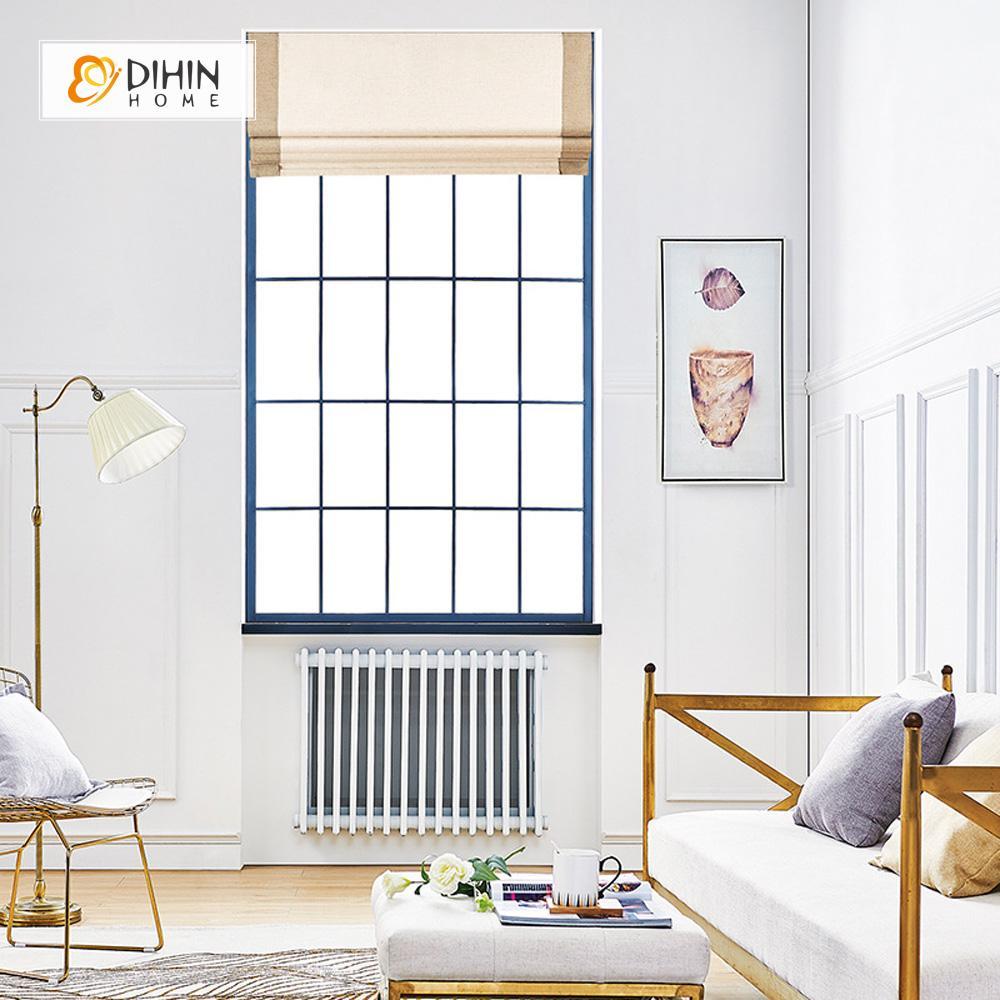 DIHIN HOME Exquisite Beige Printed Roman Shades ,Easy Install Washable Curtains ,Customized Window Curtain Drape, 24"W X 64"H Roman Shades Curtains Window Blinds custom curtains blackout curtains curtains for living room sheer curtains curtain fabric linen curtains kitchen curtains velvet curtains pinch pleat curtains bay window curtains outdoor curtains pleated curtains floral curtains dining room curtains kitchen valances drapes for bedroom patio curtains nursery curtains grommet curtains