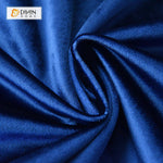 DIHIN HOME Exquisite Blue Printed Velvet，Blackout Grommet Window Curtain for Living Room ,52x63-inch,1 Panel Curtains custom curtains blackout curtains curtains for living room curtain fabric linen curtains