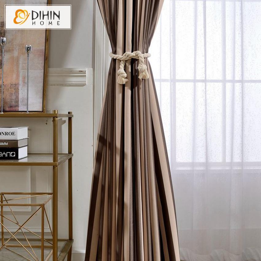 DIHIN HOME Exquisite Brown Printed,Blackout Grommet Window Curtain for Living Room ,52x63-inch,1 Panel Roman Shades Curtains Window Blinds custom curtains blackout curtains curtains for living room sheer curtains curtain fabric linen curtains kitchen curtains velvet curtains pinch pleat curtains bay window curtains outdoor curtains pleated curtains floral curtains dining room curtains kitchen valances drapes for bedroom patio curtains nursery curtains grommet curtains