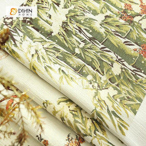 DIHIN HOME Exquisite Green Bamboo Printed，Blackout Grommet Window Curtain for Living Room ,52x63-inch,1 Panel Roman Shades Curtains Window Blinds custom curtains blackout curtains curtains for living room sheer curtains curtain fabric linen curtains kitchen curtains velvet curtains pinch pleat curtains bay window curtains outdoor curtains pleated curtains floral curtains dining room curtains kitchen valances drapes for bedroom patio curtains nursery curtains grommet curtains
