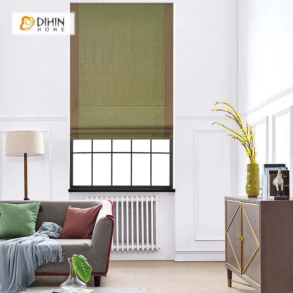 DIHIN HOME Exquisite Green Printed Roman Shades ,Easy Install Washable Curtains ,Customized Window Curtain Drape, 24"W X 64"H Roman Shades Curtains Window Blinds custom curtains blackout curtains curtains for living room sheer curtains curtain fabric linen curtains kitchen curtains velvet curtains pinch pleat curtains bay window curtains outdoor curtains pleated curtains floral curtains dining room curtains kitchen valances drapes for bedroom patio curtains nursery curtains grommet curtains