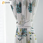 DIHIN HOME Exquisite Plant Printed,Blackout Grommet Window Curtain for Living Room ,52x63-inch,1 Panel Roman Shades Curtains Window Blinds custom curtains blackout curtains curtains for living room sheer curtains curtain fabric linen curtains kitchen curtains velvet curtains pinch pleat curtains bay window curtains outdoor curtains pleated curtains floral curtains dining room curtains kitchen valances drapes for bedroom patio curtains nursery curtains grommet curtains