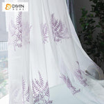 DIHIN HOME Exquisite Purple Plants Embroidered,Blackout Grommet Window Curtain for Living Room ,52x63-inch,1 Panel Roman Shades Curtains Window Blinds custom curtains blackout curtains curtains for living room sheer curtains curtain fabric linen curtains kitchen curtains velvet curtains pinch pleat curtains bay window curtains outdoor curtains pleated curtains floral curtains dining room curtains kitchen valances drapes for bedroom patio curtains nursery curtains grommet curtains