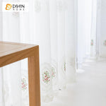 DIHIN HOME Exquisite Red Flowers Embroidered,Blackout Grommet Window Curtain for Living Room ,52x63-inch,1 Panel Roman Shades Curtains Window Blinds custom curtains blackout curtains curtains for living room sheer curtains curtain fabric linen curtains kitchen curtains velvet curtains pinch pleat curtains bay window curtains outdoor curtains pleated curtains floral curtains dining room curtains kitchen valances drapes for bedroom patio curtains nursery curtains grommet curtains