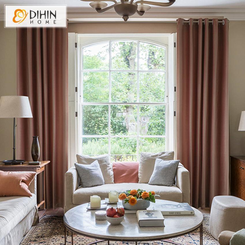 DIHIN HOME Exquisite Solid Coffee Printed,Blackout Grommet Window Curtain for Living Room ,52x63-inch,1 Panel Roman Shades Curtains Window Blinds custom curtains blackout curtains curtains for living room sheer curtains curtain fabric linen curtains kitchen curtains velvet curtains pinch pleat curtains bay window curtains outdoor curtains pleated curtains floral curtains dining room curtains kitchen valances drapes for bedroom patio curtains nursery curtains grommet curtains