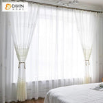 DIHIN HOME Exquisite Solid White Embroidered,Blackout Grommet Window Curtain for Living Room ,52x63-inch,1 Panel Roman Shades Curtains Window Blinds custom curtains blackout curtains curtains for living room sheer curtains curtain fabric linen curtains kitchen curtains velvet curtains pinch pleat curtains bay window curtains outdoor curtains pleated curtains floral curtains dining room curtains kitchen valances drapes for bedroom patio curtains nursery curtains grommet curtains