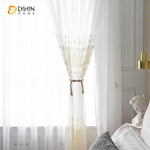 DIHIN HOME Exquisite Solid White Embroidered,Blackout Grommet Window Curtain for Living Room ,52x63-inch,1 Panel Roman Shades Curtains Window Blinds custom curtains blackout curtains curtains for living room sheer curtains curtain fabric linen curtains kitchen curtains velvet curtains pinch pleat curtains bay window curtains outdoor curtains pleated curtains floral curtains dining room curtains kitchen valances drapes for bedroom patio curtains nursery curtains grommet curtains