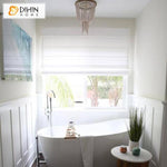 DIHIN HOME Fascinating Solid White Printed Roman Shades,Easy Install Washable Curtains ,Customized Window Curtain Drape, 24"W X 64" Roman Shades Curtains Window Blinds custom curtains blackout curtains curtains for living room sheer curtains curtain fabric linen curtains kitchen curtains velvet curtains pinch pleat curtains bay window curtains outdoor curtains pleated curtains floral curtains dining room curtains kitchen valances drapes for bedroom patio curtains nursery curtains grommet curtains