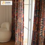 DIHIN HOME Fashion Bohemian Style Printed,Blackout Grommet Window Curtain for Living Room ,52x63-inch,1 Panel Roman Shades Curtains Window Blinds custom curtains blackout curtains curtains for living room sheer curtains curtain fabric linen curtains kitchen curtains velvet curtains pinch pleat curtains bay window curtains outdoor curtains pleated curtains floral curtains dining room curtains kitchen valances drapes for bedroom patio curtains nursery curtains grommet curtains