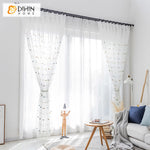 DIHIN HOME Fashion Colorful Dots Emboridered,Sheer Curtain, Grommet Window Curtain for Living Room ,52x63-inch,1 Panel Roman Shades Curtains Window Blinds custom curtains blackout curtains curtains for living room sheer curtains curtain fabric linen curtains kitchen curtains velvet curtains pinch pleat curtains bay window curtains outdoor curtains pleated curtains floral curtains dining room curtains kitchen valances drapes for bedroom patio curtains nursery curtains grommet curtains