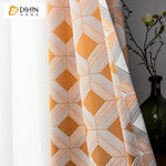 DIHIN HOME Fashion Geometric Printed Spliced Curtains，Blackout Grommet Window Curtain for Living Room ,52x63-inch,1 Panel Roman Shades Curtains Window Blinds custom curtains blackout curtains curtains for living room sheer curtains curtain fabric linen curtains kitchen curtains velvet curtains pinch pleat curtains bay window curtains outdoor curtains pleated curtains floral curtains dining room curtains kitchen valances drapes for bedroom patio curtains nursery curtains grommet curtains