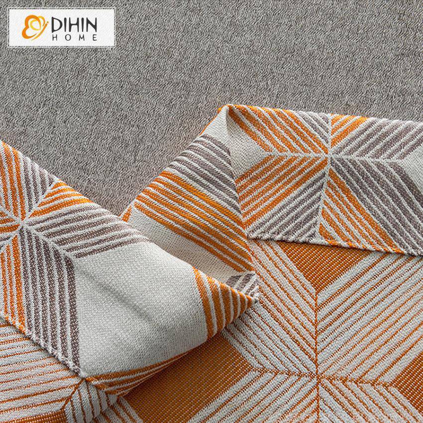 DIHIN HOME Fashion Geometric Printed Spliced Curtains，Blackout Grommet Window Curtain for Living Room ,52x63-inch,1 Panel Roman Shades Curtains Window Blinds custom curtains blackout curtains curtains for living room sheer curtains curtain fabric linen curtains kitchen curtains velvet curtains pinch pleat curtains bay window curtains outdoor curtains pleated curtains floral curtains dining room curtains kitchen valances drapes for bedroom patio curtains nursery curtains grommet curtains