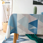 DIHIN HOME Fashion Geometric Printed Tablecloth For Rectangle Tables,Custom Washed Linen Tablecloth,Handmade Rectangle Table Cover Roman Shades Curtains Window Blinds custom curtains blackout curtains curtains for living room sheer curtains curtain fabric linen curtains kitchen curtains velvet curtains pinch pleat curtains bay window curtains outdoor curtains pleated curtains floral curtains dining room curtains kitchen valances drapes for bedroom patio curtains nursery curtains grommet curtains