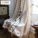 DIHIN HOME Fashion Geometric Style Curtains With Lace ,Blackout Grommet Window Curtain for Living Room ,52x63-inch,1 Panel Roman Shades Curtains Window Blinds custom curtains blackout curtains curtains for living room sheer curtains curtain fabric linen curtains kitchen curtains velvet curtains pinch pleat curtains bay window curtains outdoor curtains pleated curtains floral curtains dining room curtains kitchen valances drapes for bedroom patio curtains nursery curtains grommet curtains