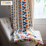 DIHIN HOME Fashion Geometric Style Curtains With Lace ,Blackout Grommet Window Curtain for Living Room ,52x63-inch,1 Panel Roman Shades Curtains Window Blinds custom curtains blackout curtains curtains for living room sheer curtains curtain fabric linen curtains kitchen curtains velvet curtains pinch pleat curtains bay window curtains outdoor curtains pleated curtains floral curtains dining room curtains kitchen valances drapes for bedroom patio curtains nursery curtains grommet curtains